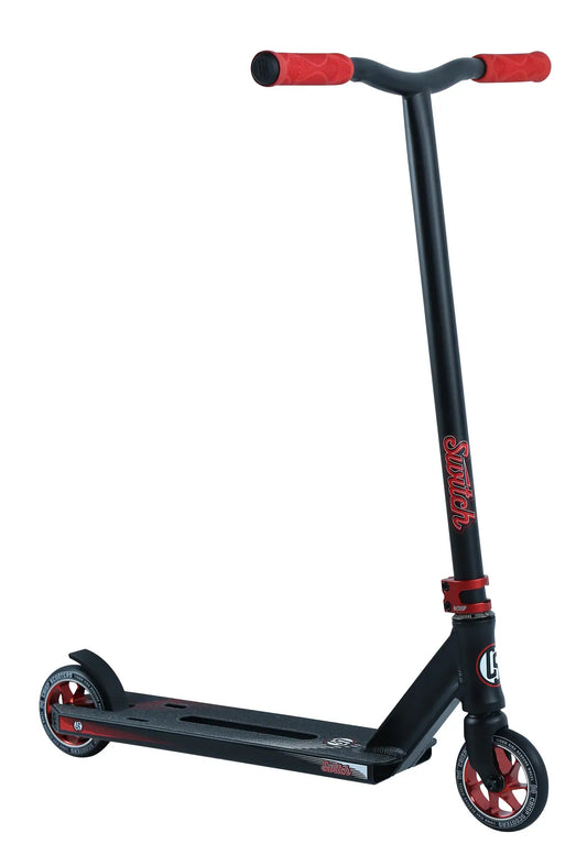 Crisp Switch stuntstep Zwart Rood 80cm