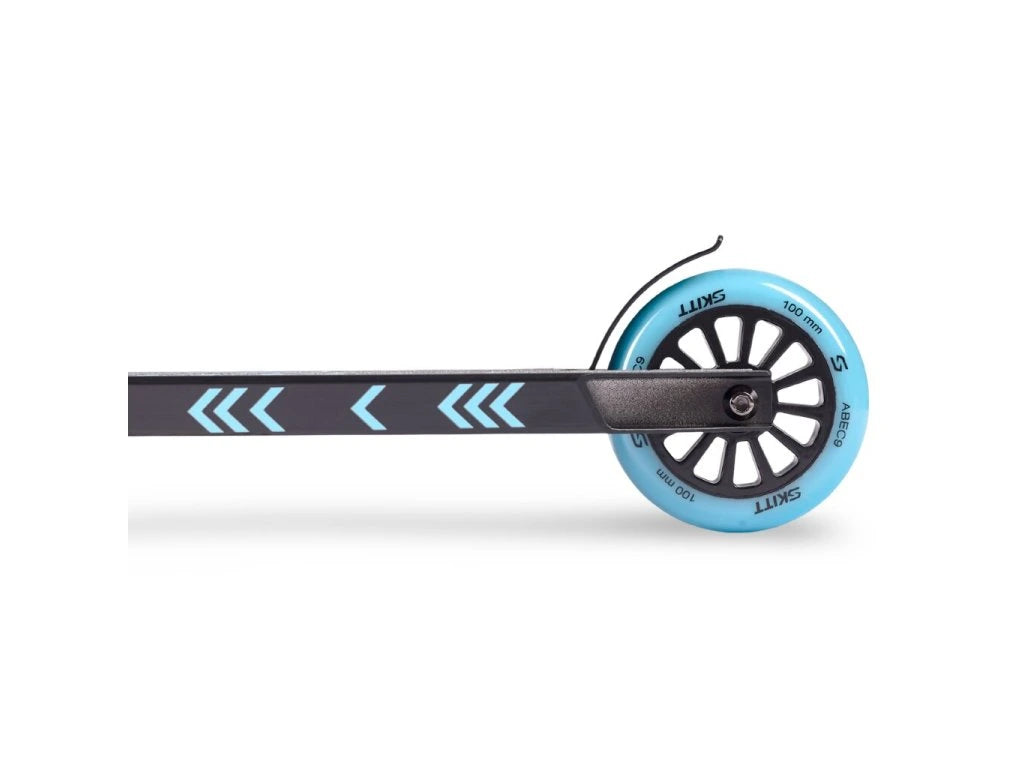 SKITT Stuntstep Spike Zwart - Blauw 79cm