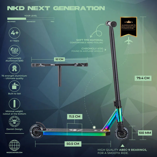 NKD Next Generation 2025 V2 Stuntstep 82cm / 79.5 cm Neochrome