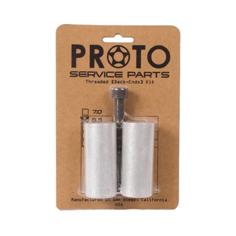 PROTO Deck End Kit 6.5" Silver Threaded