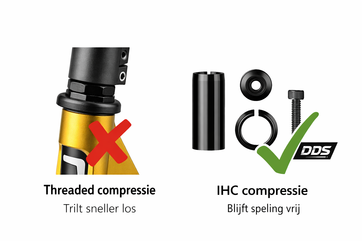 DDS Stuntstep Neochrome Zwart 82cm/ 83cm / 85cm NL Merk