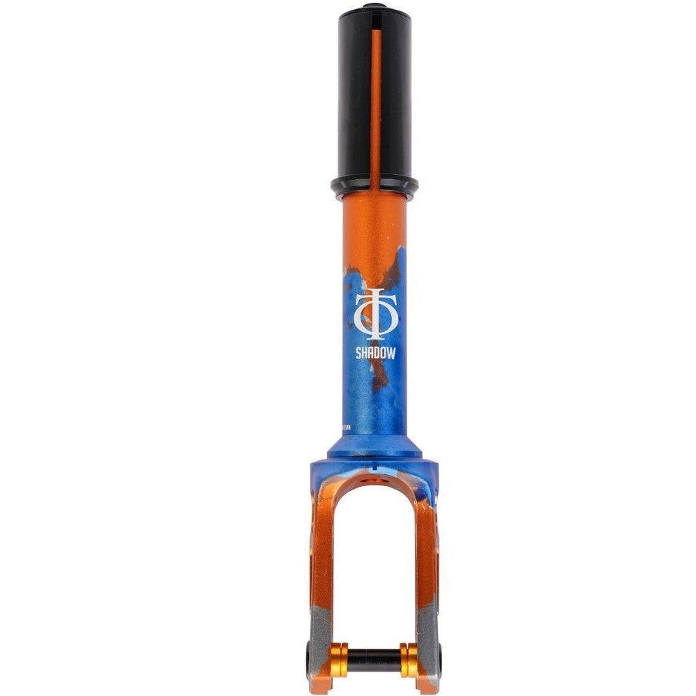 Oath Shadow IHC Fork Orange Blue Titanium