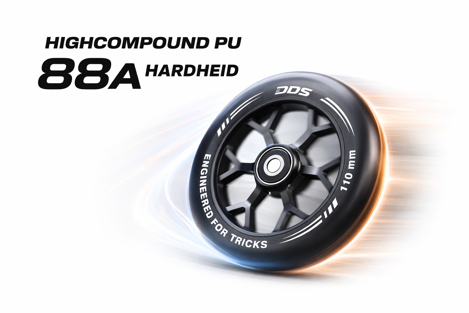 DDS Stuntstep Neochrome Zwart 82cm/ 83cm / 85cm NL Merk