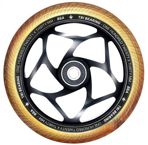 Blunt Tri Bearing 120 Wheel Gold Black