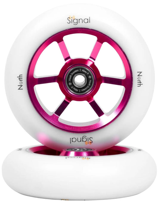 North Signal V3 115 Wheel Magenta White