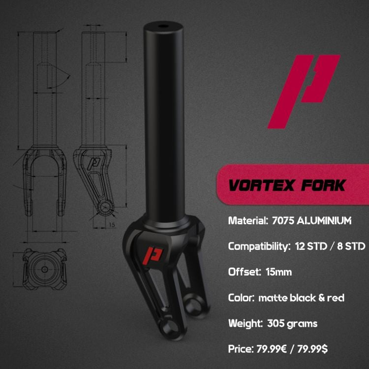 Prime Vortex 12STD Fork Chrome