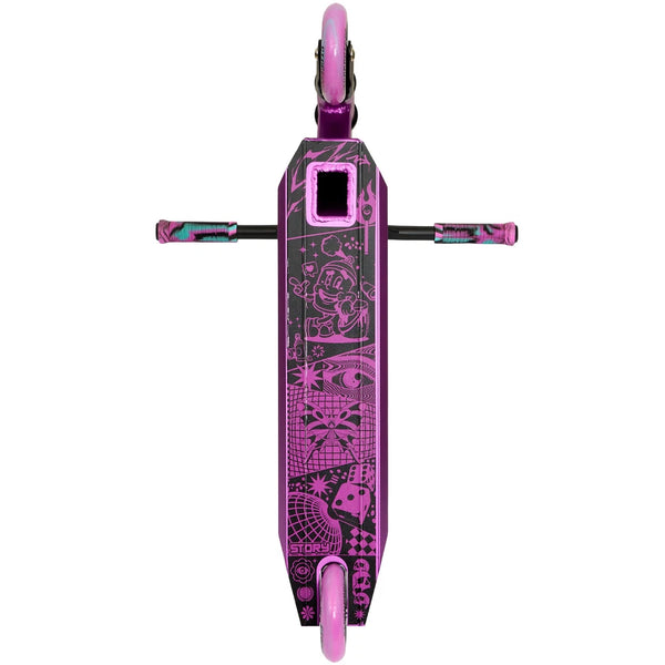 Story Bandit Dos stuntstep Paars Zwart 81cm