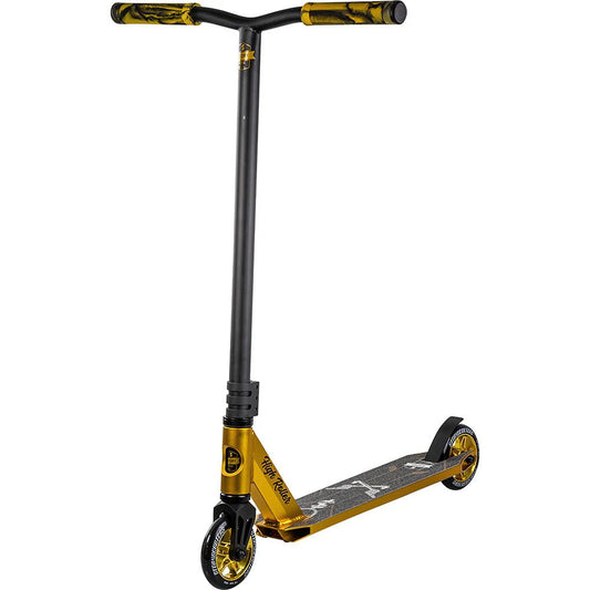 Story High Roller Stuntstep Zwart Goud 84cm
