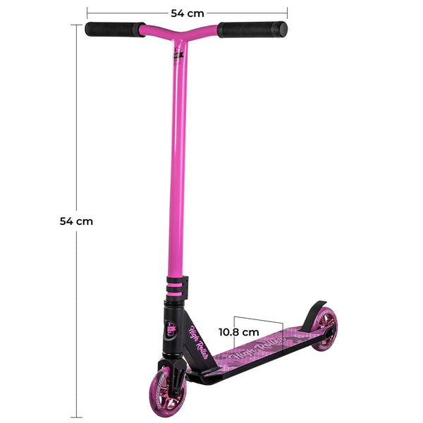 Story High Roller Stuntstep Roze Zwart 84cm