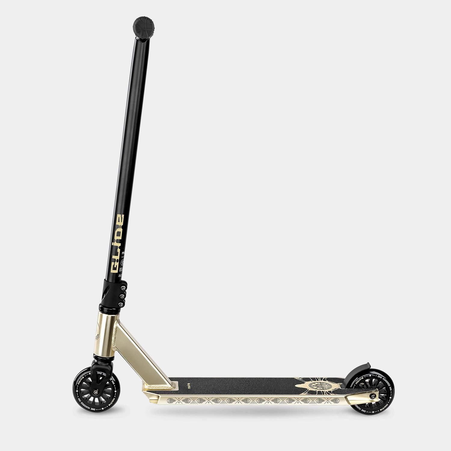 Glide Stuntstep Zwart Goud 81cm