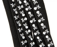 Suregrip Laces Slip-Not Black Wit Skull